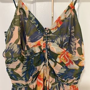 Kimchi Blue Mini Sundress Tropical Floral